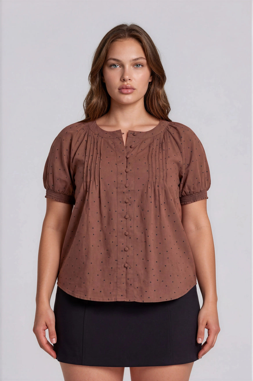 Penelope Polka Dot Top