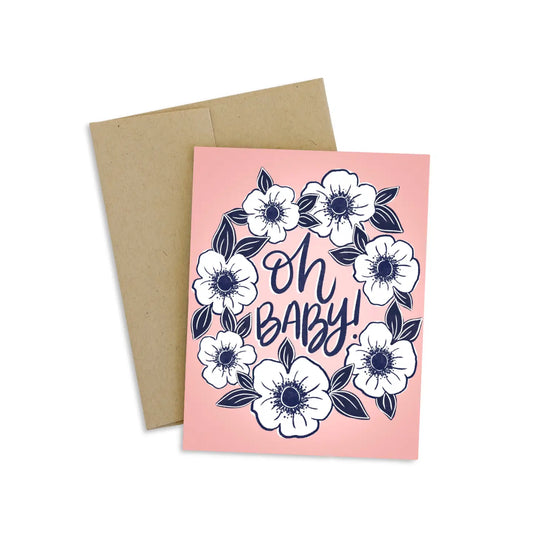Oh Baby (Pink) | GREETING CARD