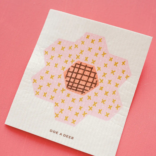 Quilt Block Swedish Dishcloth