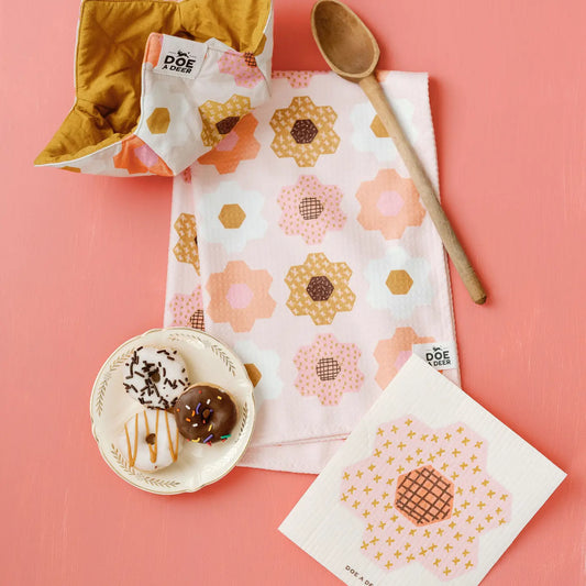 Quilt Block Swedish Dishcloth