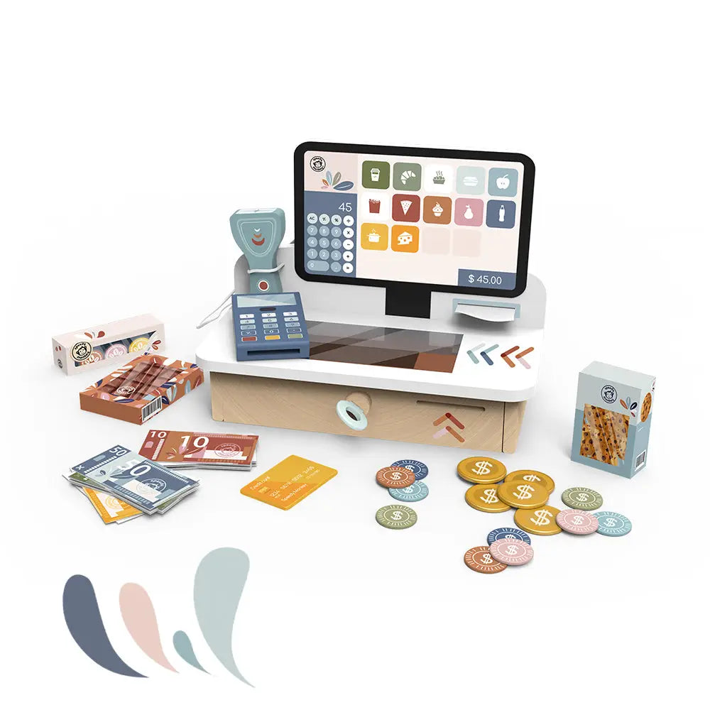 Wooden Cash Register Play Set