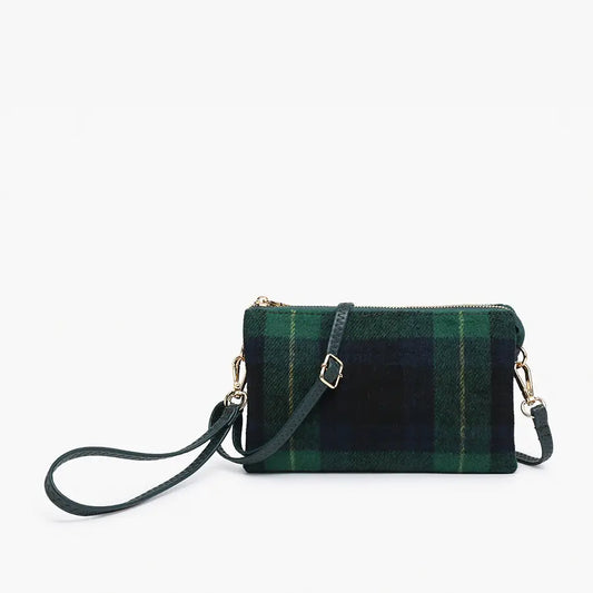 Jen & Co. Riley Plaid Crossbody/Wristlet | MULTIPLE COLORS