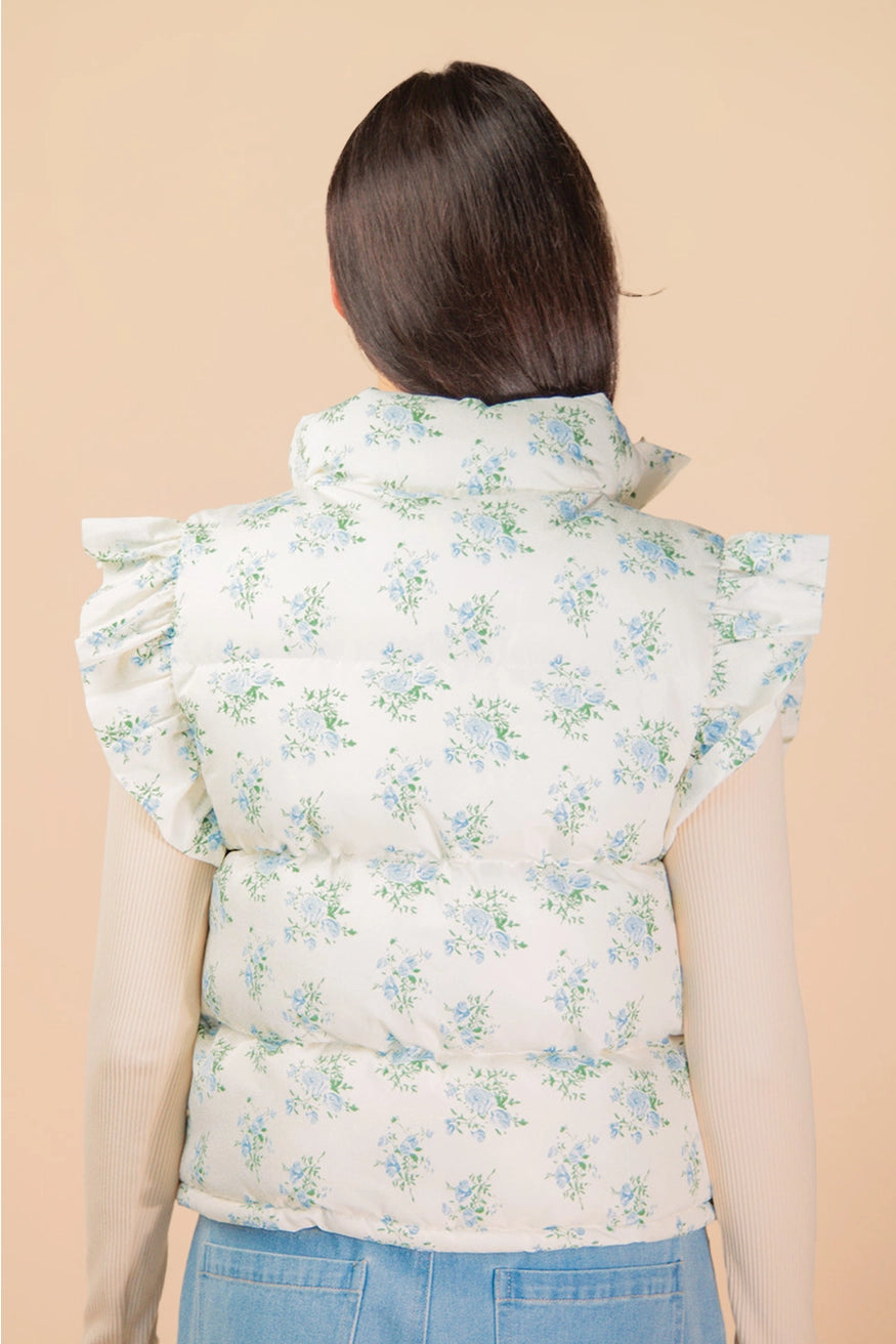 Rowie Floral Puffer Vest