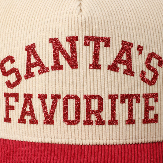 Santa's Favorite Corduroy Trucker Hat