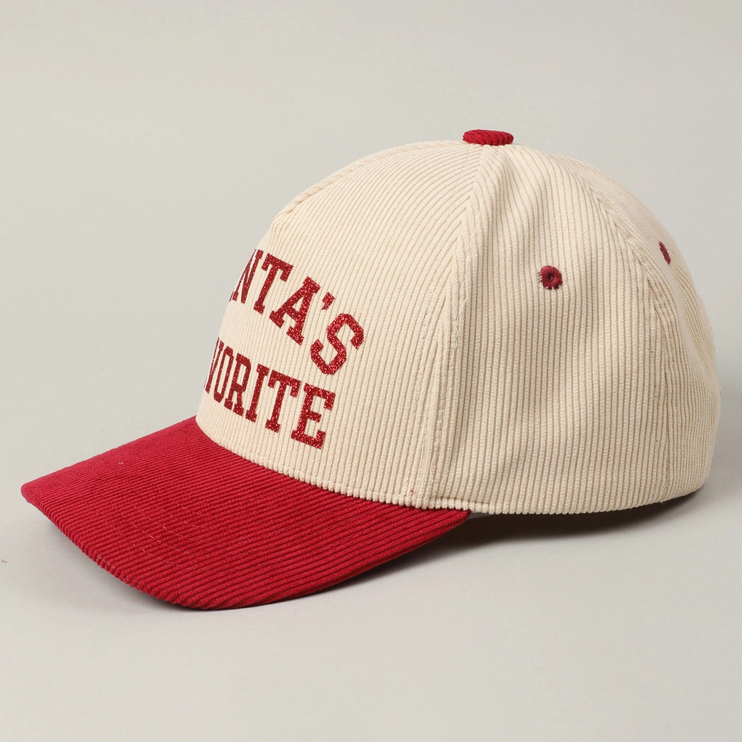 Santa's Favorite Corduroy Trucker Hat