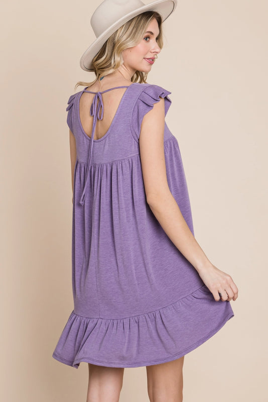 Shelby Open Back Babydoll Dress