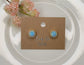 Square Opal Stud Earrings | MULTIPLE COLORS