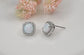 Square Opal Stud Earrings | MULTIPLE COLORS