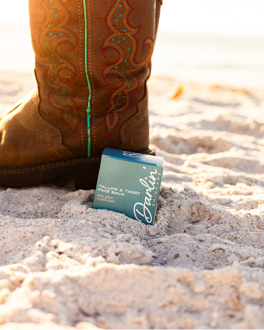 Tallow Face Balm | Natural Blue Tansy Skincare Moisturizer