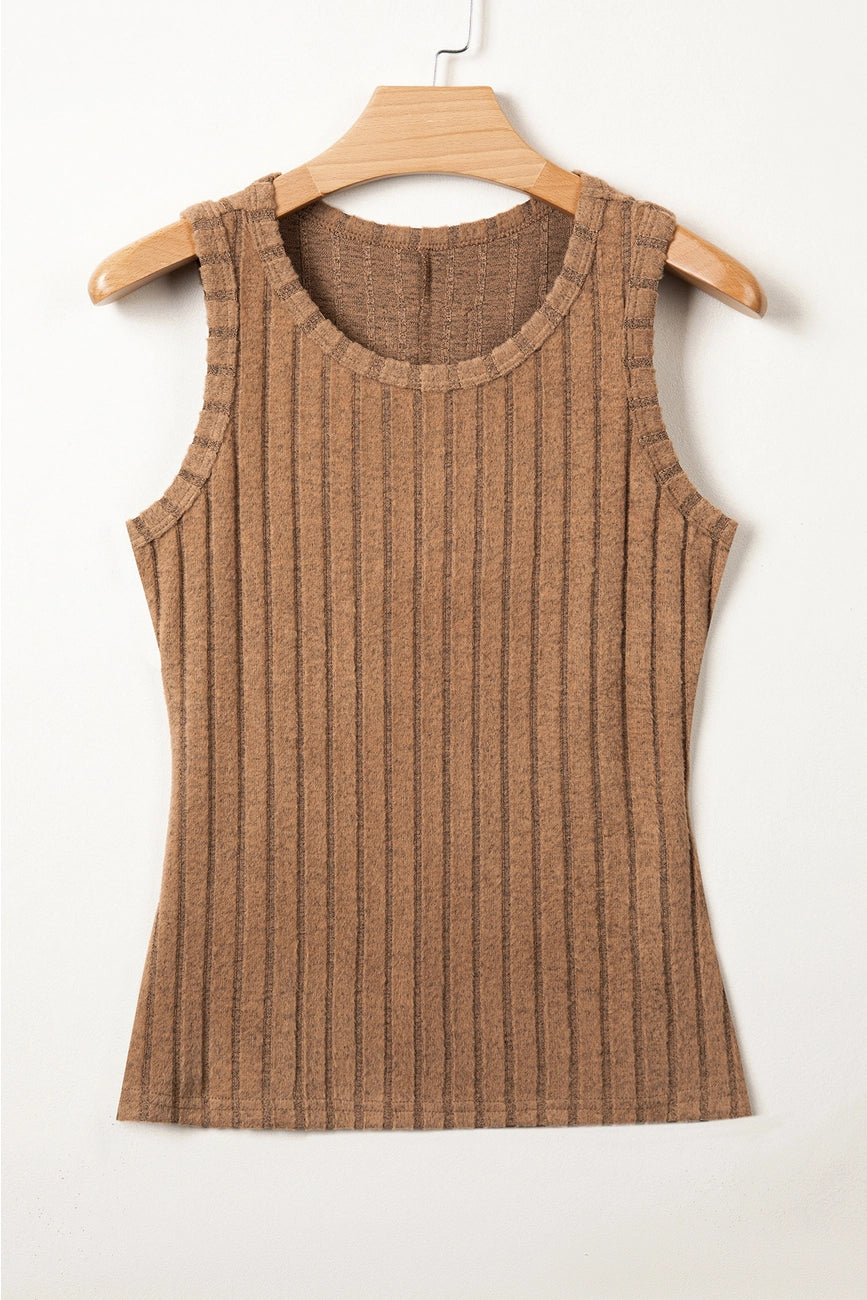 Cocoa Ribbed Tank