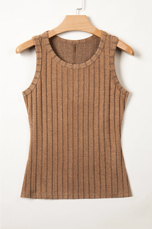 Cocoa Ribbed Tank