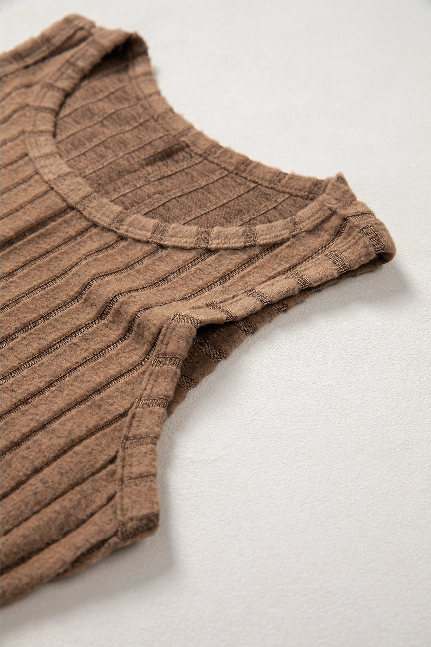 Cocoa Ribbed Tank