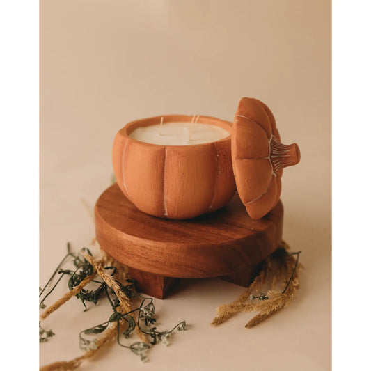 Pumpkin Candle | Terracotta | Vintage Flannel Scent