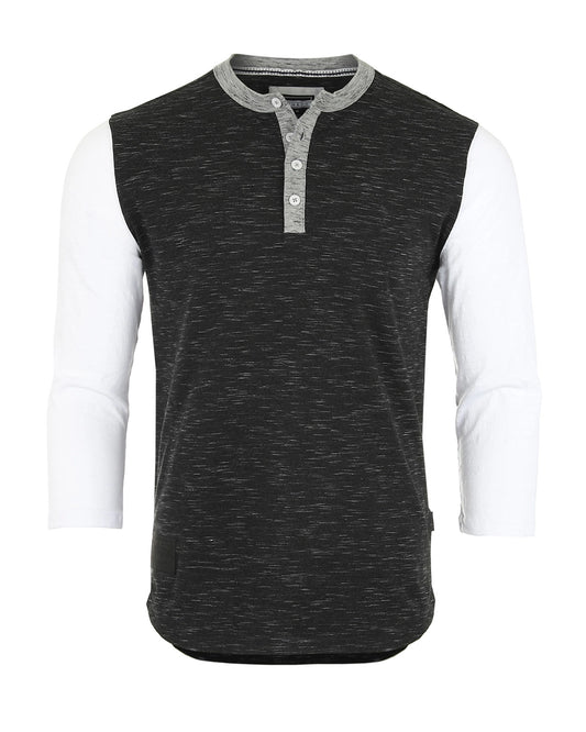 Toby 3/4 Sleeve Henley Baseball Active Casual T-Shirt