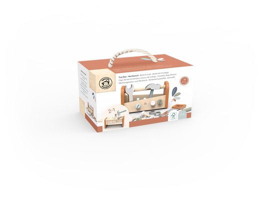 Wooden Tool Box-Work Bench Play Set