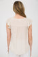 Sophie Striped Lace Yolk Short Sleeve Top