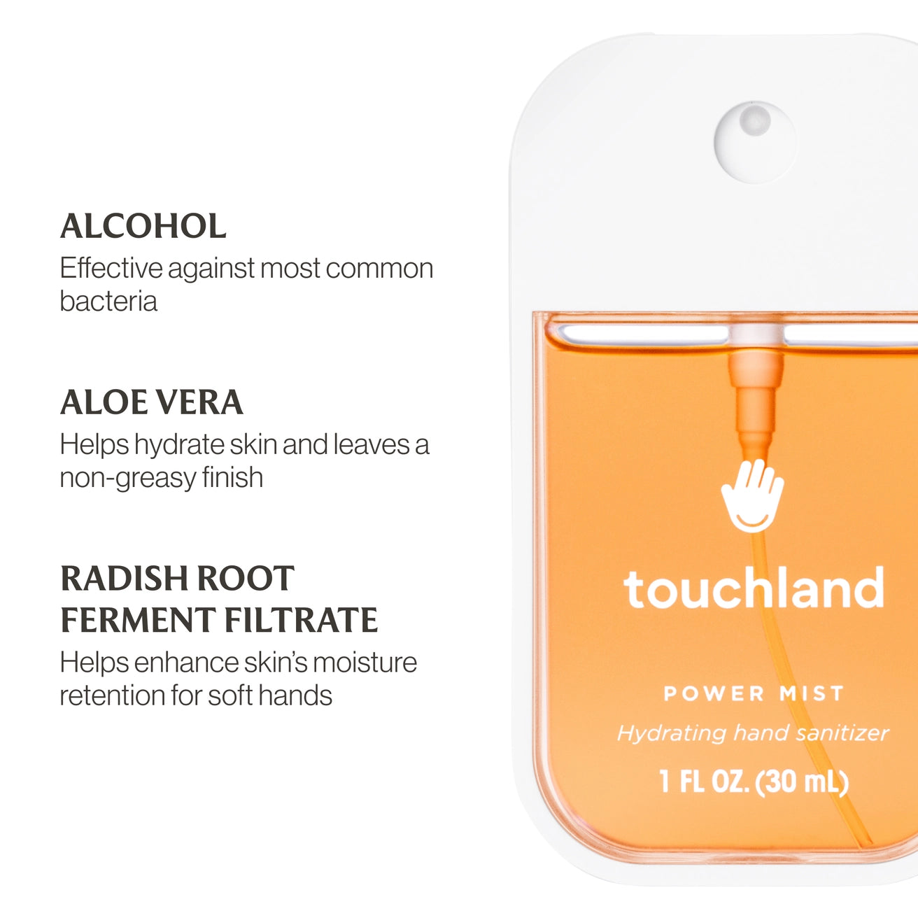 Velvet Peach Touchland Power Mist Hydrating Hand Sanitizer