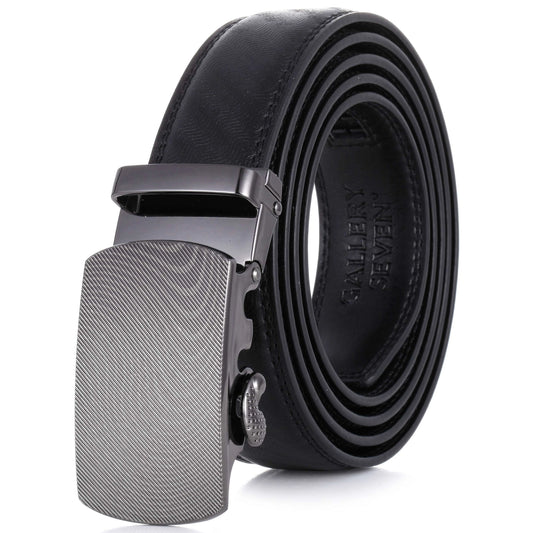 Obsidian Winding Leather Ratchet Belt